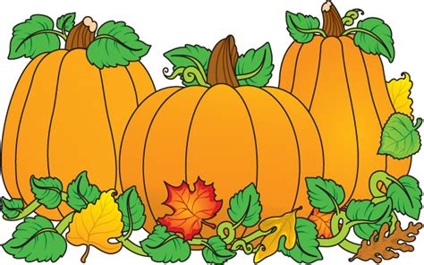 fall leaves and pumpkins clipart|printable pumpkin clip art.